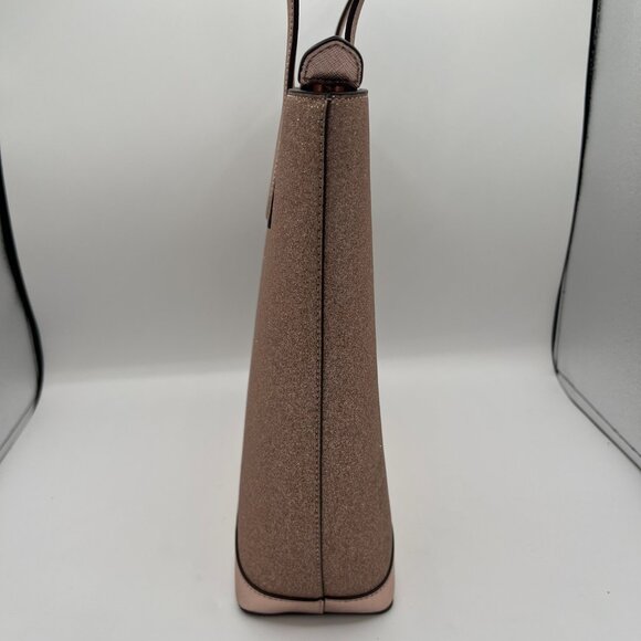Kate Spade Glitter Tote – Rose Gold Champagne - Picture 4 of 10